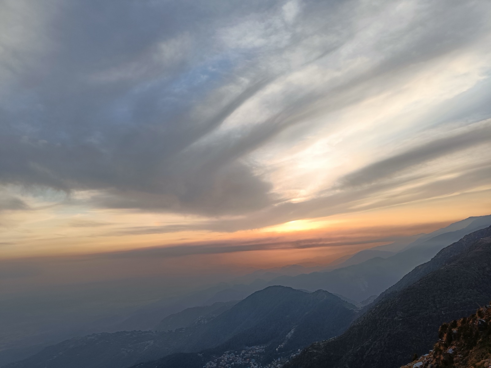 Sunset from Triund top