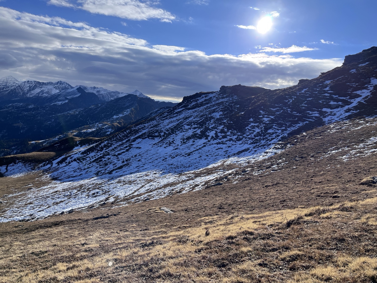 View on the way back to base camp