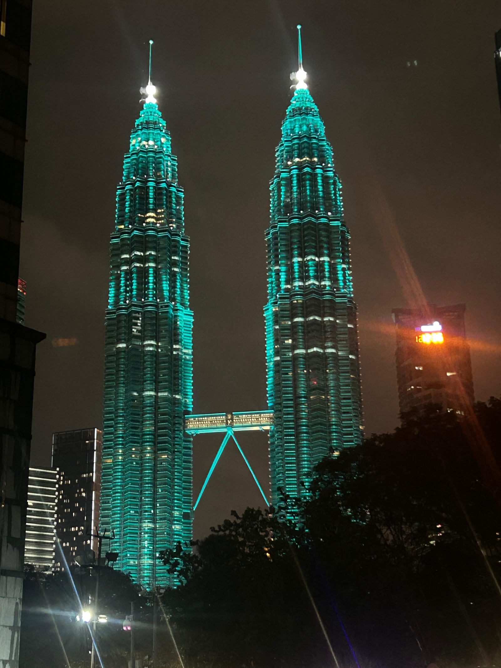 Petronas Twin Towers at night
