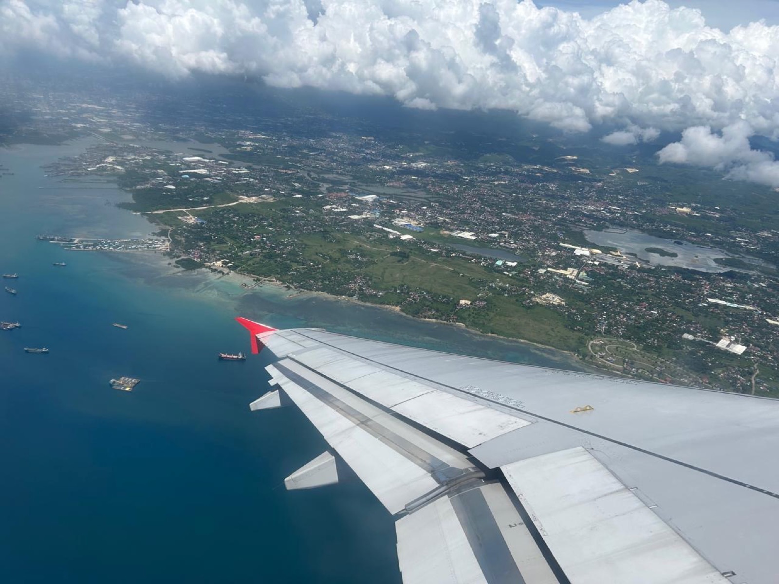 View from flight to Manila