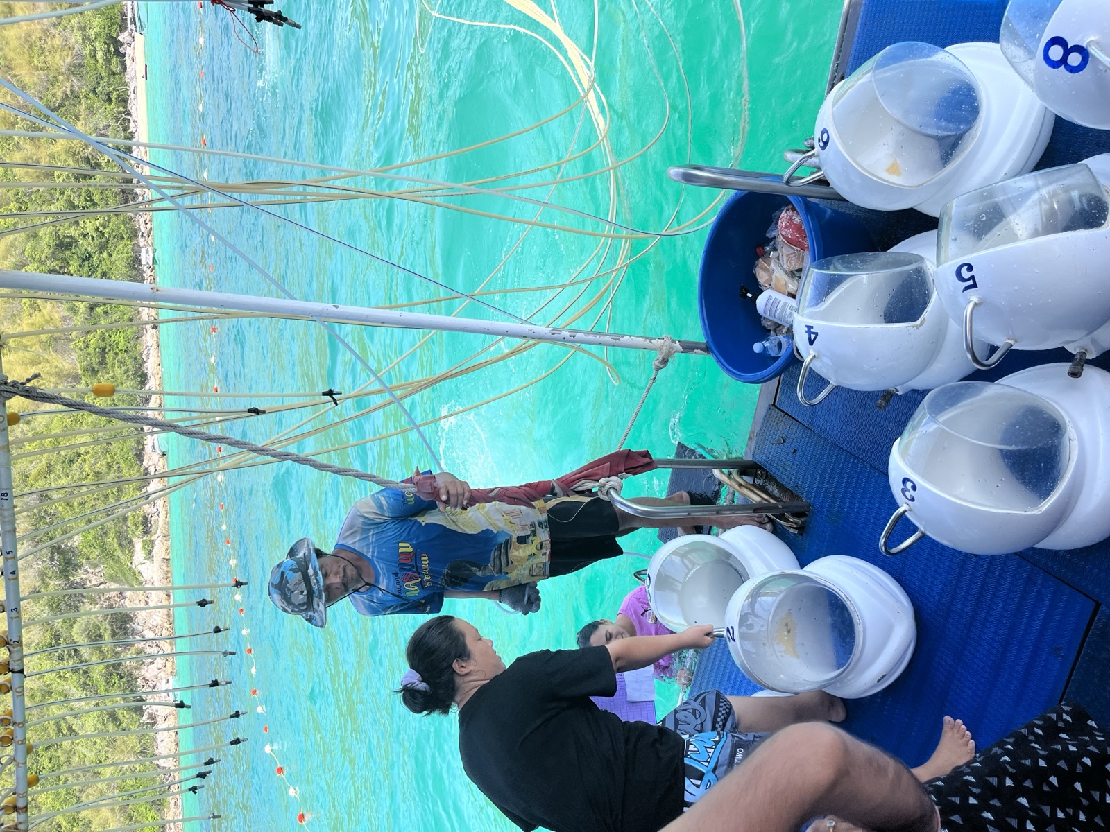 Getting ready for the sea walk