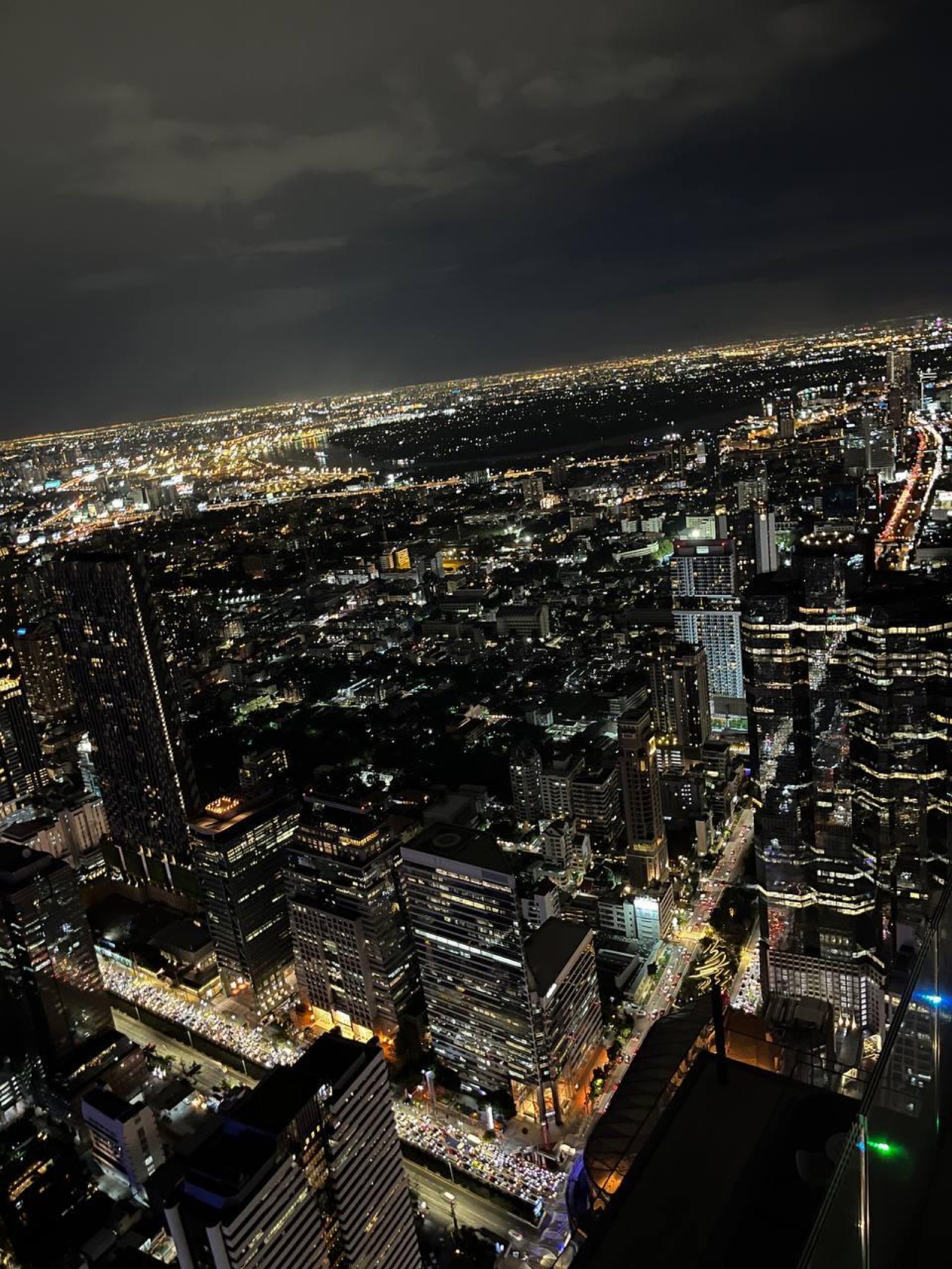 View from Mahanakhon Skywalk